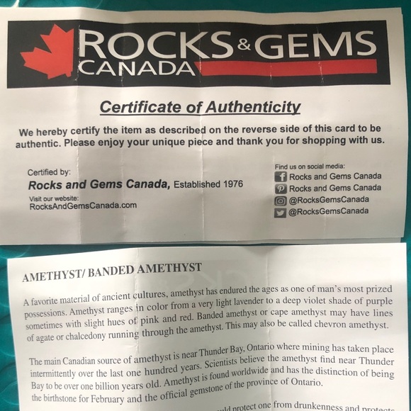 Rocks & Gems CAN Sterling Silver Amethyst Earrings - Picture 8 of 8